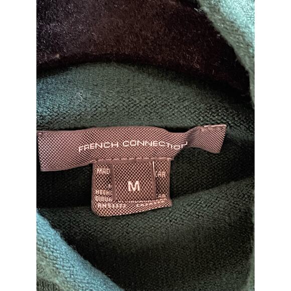 French Connection Turtleneck Dark Green Women’s Size Medium - Picture 6 of 7